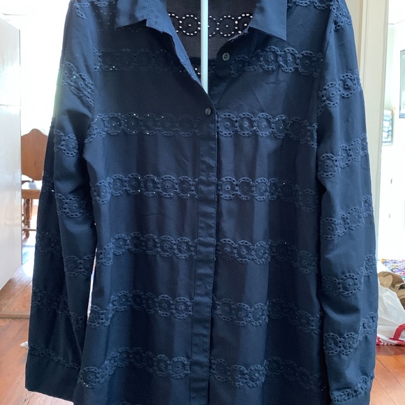 Ann Taylor petite button down top. Worn maybe twice. - Picture 1 of 4